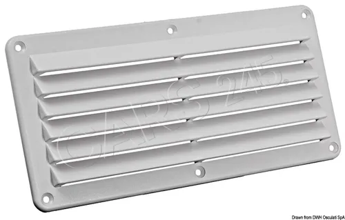 OSCULATI Nylon-Lüftungsgitter weiß 125x260 mm