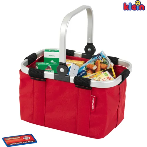 Theo Klein 9619 Reisenthel - Einkaufskorb Carrybag Mini, mit Zubehörboxen für kreatives Spiel und Rollenspiele ab 3 Jahren