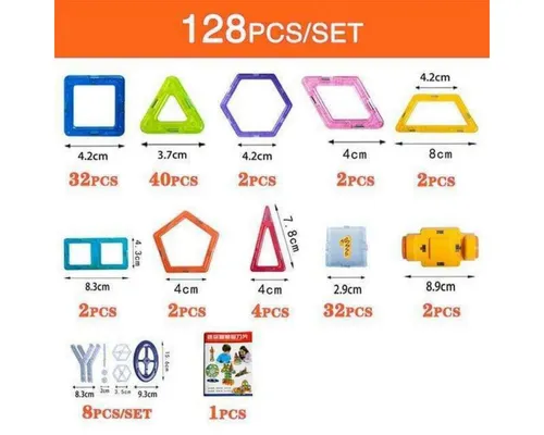 Tinisu Magnet Baukasten für Kinder – Kreatives 128-teiliges Steckspielzeug - Der Tinisu Magnet Baukasten ermöglicht Kindern, kreative Konstruktionen und Formen zu gestalten. Die magnetischen Bausteine fördern spielerisch Kreativität, Feinmotorik und räumliches Denken. Ideal für gemeinsames Spielen und freies Experimentieren.