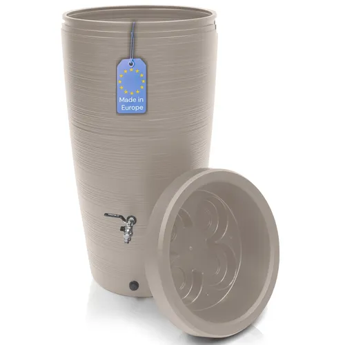 YourCasa Regentonne 240 Liter mit Messing Wasserhahn