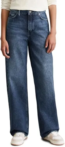 Marc O'Polo Damen Jeans B41907512313, Dark Blue 31, 27W/30L EU - Jeans für Damen im klassischen Five-Pocket-Stil, elastisch und figurschmeichelnd für hohen Tragekomfort – ideal für Alltag und Freizeit.