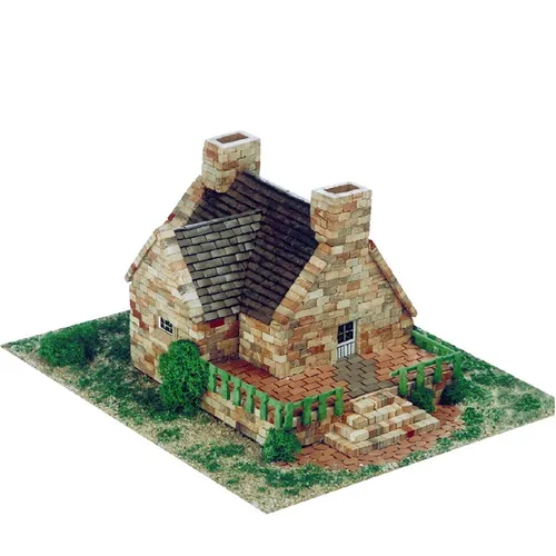 AEDES ARS Steinbaukasten - Kleines Haus - Gebäude, kreativer Steinbaukasten für fantasievolles Bauen und Spielen, ideal für Kinder und Architektur-Enthusiasten.