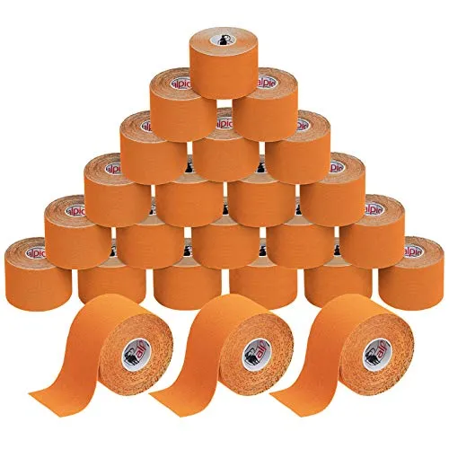 ALPIDEX Kinesiologie Tape Set - 24 Rollen 5 m x 5,0 cm in vielen Farben - Hautfreundliches Kinesiologie Tape Set, 100 % latexfrei und wasserfest. Mit optimaler Dehnbarkeit für hohen Tragekomfort. Inklusive E-Book mit Anwendungsbeispielen.