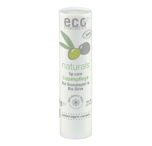 Eco Cosmetics Lippenpflegestift Lippenpflegestift - Granatapfel & Olive 4g