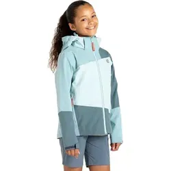 Dare2B Explore II Jacket - Kinder Jacke, Wasserdicht in Blau (7-8 Jahre) - Funktionsjacken aus recyceltem ARED 30/30K Stoff, atmungsaktiv und wasserdicht. Ideal für aktive Kinder, die warm und trocken bleiben wollen!