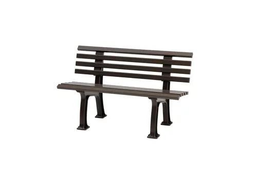 PROREGAL Gartenbank Antigua | 2-Sitzer | UV-beständig | Braun - Gartenbank für 2 Personen, witterungsbeständig und pflegeleicht. Hochwertiger Kunststoff für lange Lebensdauer und Stabilität. Ideal für Garten, Balkon und Terrasse.