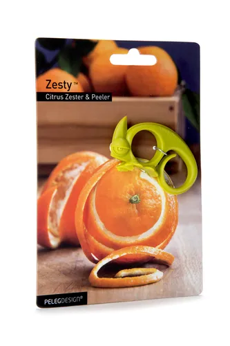PELEG DESIGN - Zesty Zestenreibe I Lustiger Schäler für Zitrusfrüchte in Chamäleon Optik