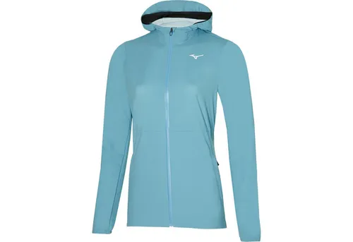 Mizuno WATERPROOF 20K Jacke für Damen | J2GE02700-23, Größe: XL - Blau - Leichte, wasserdichte Laufjacke für Frauen. Ideal für regnerische Tage, bietet sie hervorragenden Komfort und Bewegungsfreiheit. Mit verstellbarer Kapuze und praktischen Taschen ist sie die perfekte Begleiterin beim Laufen.