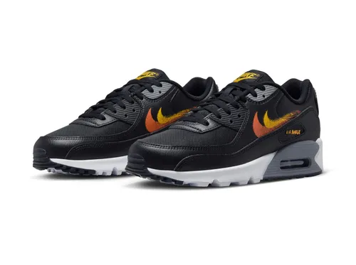 Nike Air Max 90 Black University Gold Orange Sneaker Schuhe 40 US 7 FJ4229-001
