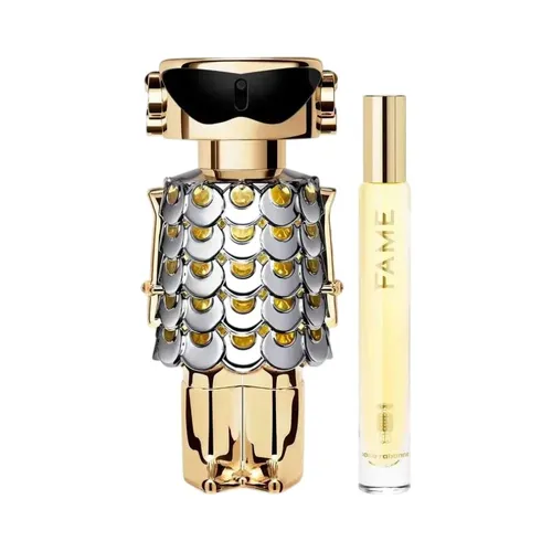 Paco Rabanne Fame Geschenkset 80ml EDP + 10ml EDP - Elegantes Geschenkset mit 80ml und 10ml Eau de Parfum für Damen. Ideal für besondere Anlässe und um Ihre Sinne zu verwöhnen.