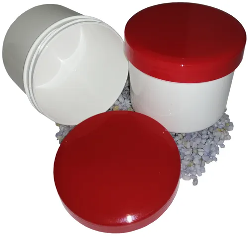 Salbendosen Salbendose Cremedose Kunststoffdose Dosen 400g 500ml Deckel rot 100