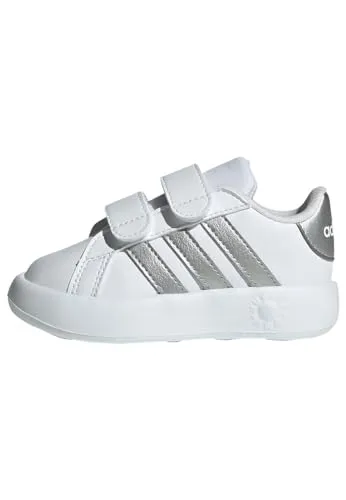 adidas Grand Court 2.0 Schuhe für Kinder in silber von adidas