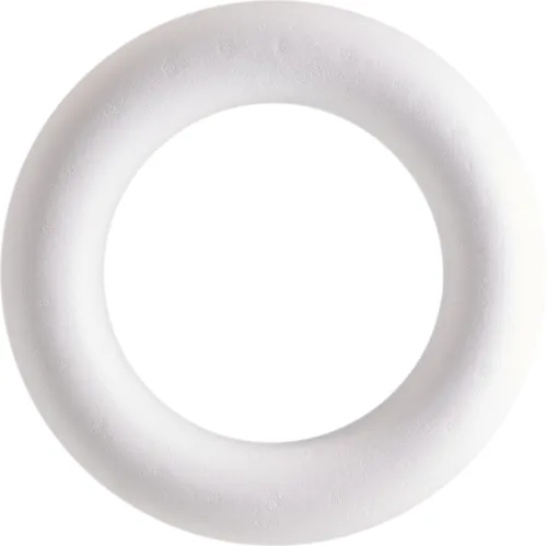 Styroporring flach,weiß Ø ca. 30cm