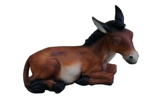 Design Pferd Figur für Garten - Deko Skulptur in Braun - Hübsche Gartenfigur eines Pferdes aus robustem Kunststoff. Mit einer Größe von 40 x 52 cm ist sie die perfekte Deko für tierliebende Gärten.