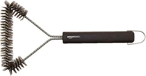 Amazon Basics Grillbürste, dreieckig, 30,5 cm, Schwarz von Amazon