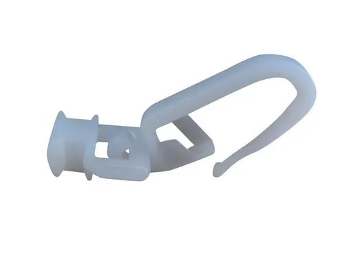 rewagi Gardinengleiter Gleiter mit beweglichen Faltenhaken, Laufnut 4 mm - KOWA, Gardinenschiene, Gardinenleiste, Gardinen, Vorhänge, (25-St), Verkaufseinheit: 25, 50, 100, 200, 500, 1000 Stück