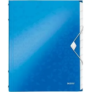 LEITZ Ordnungsmappe WOW 4634 12 Fächer blau, 1 St.