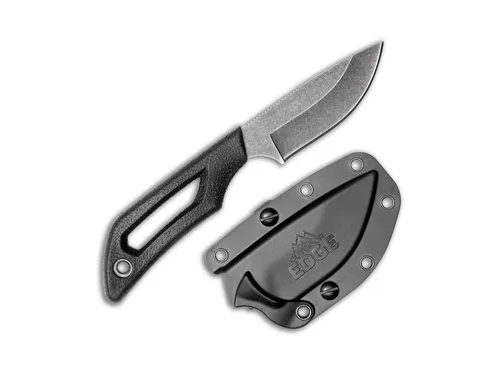 Böker Plus GrMe.OE Pivot Drop Point Schwarz - Gürtelmesser mit Drop Point Klinge, ideal für Outdoor-Aktivitäten und bietet eine hervorragende Schnitthaltigkeit.
