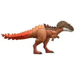 Mattel Jurassic World Gigantic Thrashers Gorgosaurus - Große Dinosaurier-Spielfigur mit 2 Angriffsfunktionen und Evolutionsmechanismus. Ideal für spannende Nachspiele und digitale AR-Aktivitäten. Perfekt für Dinosaurier-Fans ab 4 Jahren!