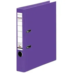 Falken 11285269 Chromocolor-Ordner A4, Rücken 50mm, mit Einsteckschild - Violett