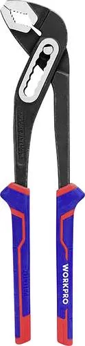 WORKPRO WP231028 250MM CR-V Profi Fortzange - Zimmermannszange aus hochwertigem Chrom-Vanadium-Stahl für professionelle Anwendungen. Robuste V-JAW Backenkonstruktion sorgt für starken Halt bei Schrauben und Muttern.