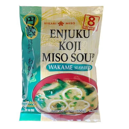157g Instant Miso suppe mit Algen Hikari Enjuku Koji Miso Soup Wakame Seaweed