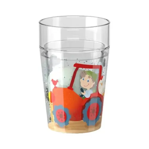 HABA Glitzer Trinkbecher Bauernhof