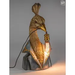 Formano Tischlampe goldener Pfau im Frack H. 58cm von formano