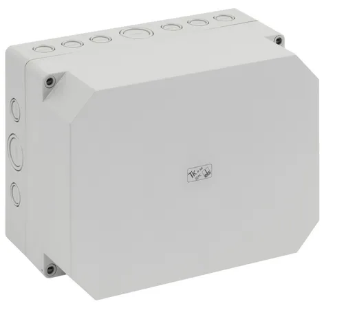 Spelsberg TK PC 2518-13f-m Leergehäuse - Abzweigkästen & Verbindungsdosen, IP66-schutz, ideal für den Außenbereich und robuste Anwendungen, 254x180x137 mm, graues glasfaserverstärktes Polycarbonat