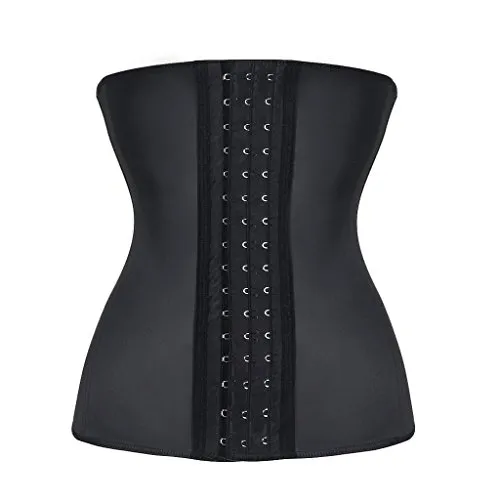 Everbellus Damen Wespentaille Korsett Gürtel Sport Waist Trainer Corset Bauch Shapewear für Unter Kleider Schwarz X-Small