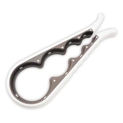 Universal-Dosenöffner aus weißem Gummi – ergonomischer, rutschfester Dosenöffner für Küche, Bar und Restaurant, ideal für ältere Menschen, Frauen, Kinder und Menschen mit Arthritis