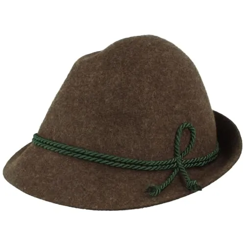 Breiter Allgäuer Trachtenhut Braun 52