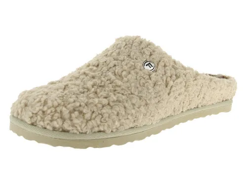 Fischer Damen Hausschuhe Pantoffel in Beige