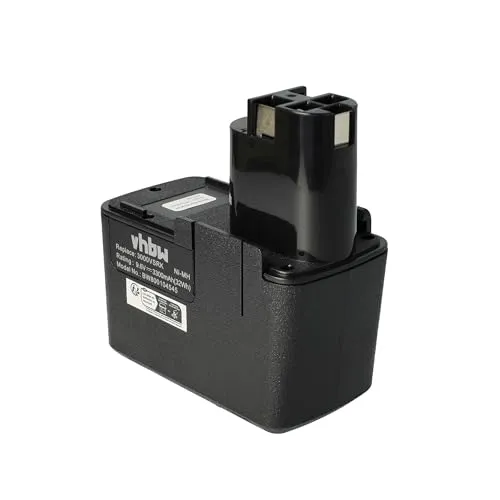 vhbw Akku kompatibel mit Bosch GSR 9.6 VES-1, GSR 9.6 VES-2, GSR 9.6VET, GSR 9.6 VPE-2 Elektrowerkzeug (3300mAh NiMH 9,6 V)