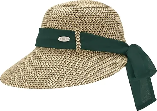 CHILLOUTS Nikiti Hat - Eleganter Strohhut für Damen - Sonnenhut aus 100 % Papierstroh, leicht und atmungsaktiv. Verstellbares Innenband für perfekten Sitz. Ideal für Strand, Stadtbummel oder Gartenparty.