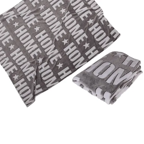 Wohndecke Home mit 3D Effekt 130x160cm in grau Kuscheldecke Couchdecke