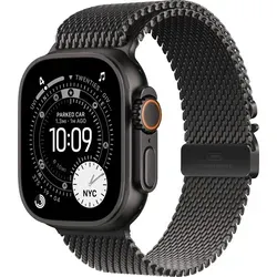 Apple Watch Ultra 3 GPS + Cellular 49mm - Black Titanium Case - Smartwatch mit Touch OLED Display, 42 Stunden Akku, schnelles induktives Laden und robustem Titan-Gehäuse für höchsten Tragekomfort und Stil.