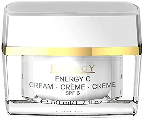 Energy C-Creme von être belle Cosmetics - Tagespflege mit Vitamin C-Komplex, ideal für müde und fahle Haut, bietet 24 Stunden Feuchtigkeit und Schutz mit LSF 6 für sonnenempfindliche Haut.