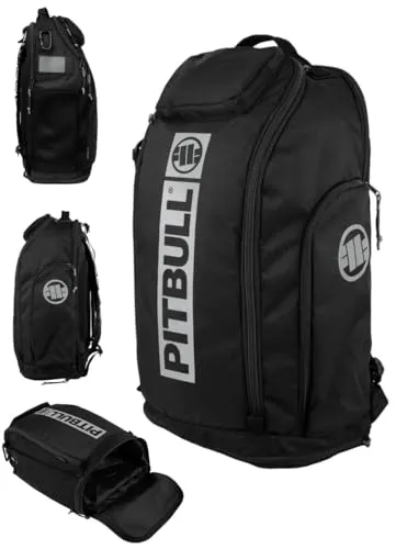 Pitbull West Coast Rucksack Airway Hilltop XL - Wanderrucksack, geräumig und praktisch, ideal für Freizeit, Sport und Reisen. Aus strapazierfähigem Nylongewebe, bietet Platz für Trainingsunterlagen und hat zusätzliche Taschen für Kleinigkeiten.