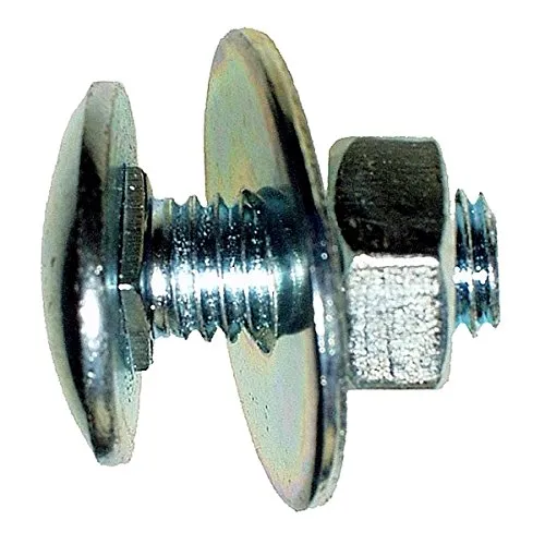 bauCompany24 Zargenschrauben-Montageset M8 x 25 mm, Flachrundkopf, Stahl, Silber, 50 Stück, Befestigungselemente, Beschläge, Bolzen