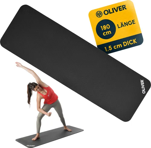 Oliver Gymnastikmatte 180 x 60 x 1.5 cm - anthrazit
