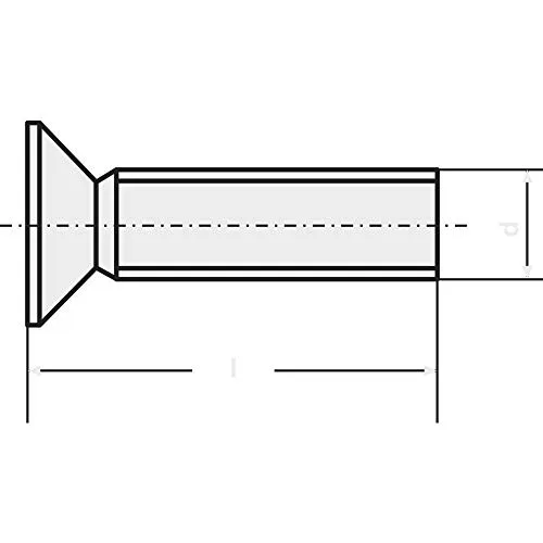 TOOLCRAFT 194779 M3 x 4 D965-4,8-A2K Senkkopfschraube, 100 Stück, M3, 4 mm, flacher Senkkopf, Stahl N/A