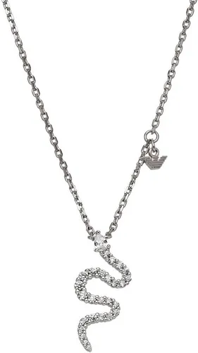 Emporio Armani EG3611040 Damen Collier Schlange aus Sterlingsilber - Elegantes 42 cm Collier für Damen aus poliertem Sterlingsilber, ideal für jeden Anlass und verleiht jedem Outfit einen besonderen Glanz.