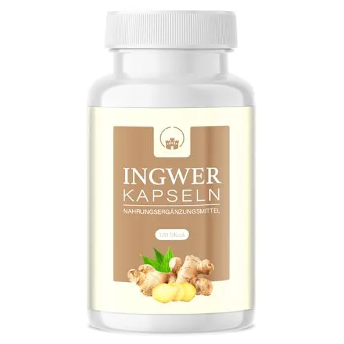 Saint Nutrition® Ingwer Kapseln – Hochdosiert mit 1000mg Ingwerextrakt pro Tagesdosis