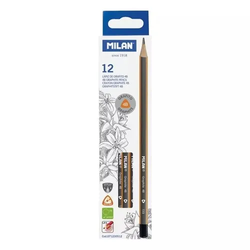 MILAN Box 12 x 4B dreieckige Graphitstifte 71230512