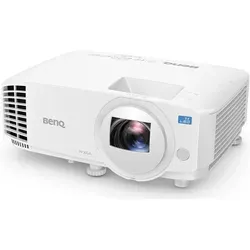 BenQ LW500ST Beamer 2000 ANSI Lumen - Beamer mit 2000 ANSI Lumen, ideal für kurze Projektionsentfernungen, ausgestattet mit automatischer Trapezkorrektur für eine perfekte Bilddarstellung.