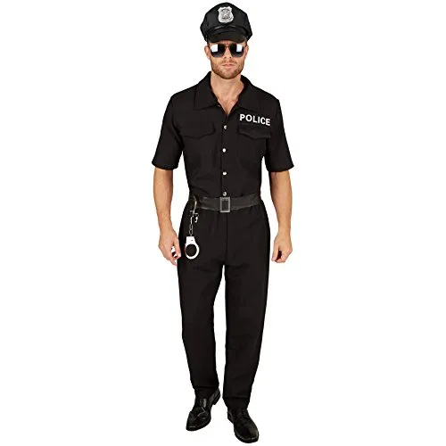 tectake® Herrenkostüm Polizist - Kostüme für Fasching und Mottopartys, authentisches Design für den ultimativen Auftritt als Gesetzeshüter – ideal für jede Feier!