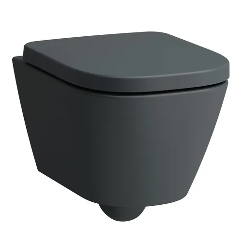 Laufen Wand-Tiefspül-WC Silent Flush „Meda“ in Graphit matt in grau von LAUFEN