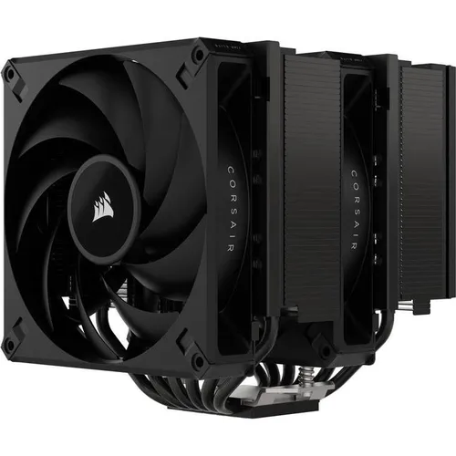 Corsair A115 Hochleistungs-Tower-CPU-Luftkühler - Effiziente Kühlung für CPUs bis 270 W TDP mit zwei vorinstallierten AF140 Elite-Lüftern und Slide-and-Lock-Halterung