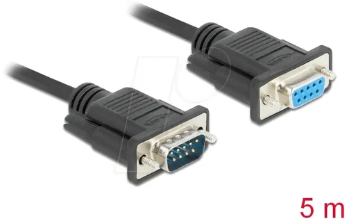 DELOCK 86598 - Kabel Seriell, RS-232, Stecker/Buchse, 5 m